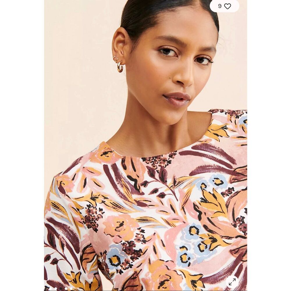 Girl & The Sun Sz M Ellery Floral Top Free People - Picture 6 of 11
